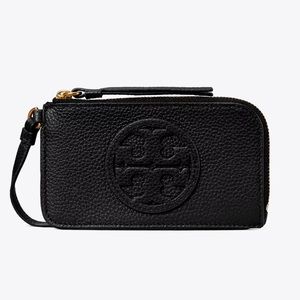 NWT Tory Burch Perry Bombe Top-Zip Card Case